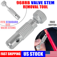 968RB Large Bore Safe Fits Standard Size Valve Stem Core Tool Removal Kit Silver picture