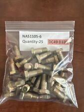 Qty-25  NAS1105-6   High Shear Bolt.    New.  DC49 D339 picture