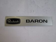 Beechcraft Baron Name Plate P/N H4224 New  picture