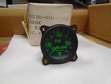 aircraft fuel pressure gauge 0-60 mechanical made by us gauge 1 7/8-15-cpf21 picture