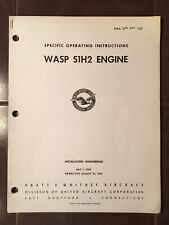 1955-1956 Pratt & Whitney Wasp S1H2 Engine Specific Operation Instructions  picture