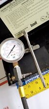 Vintage Schrader Tire Air Pressure STRUT Dial Gauge Aircraft Aviation MADE IN US picture