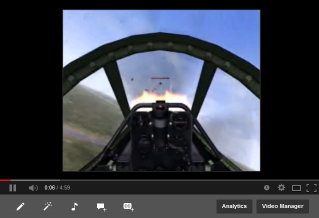 An IL-2 Sturmovik video from the original version.