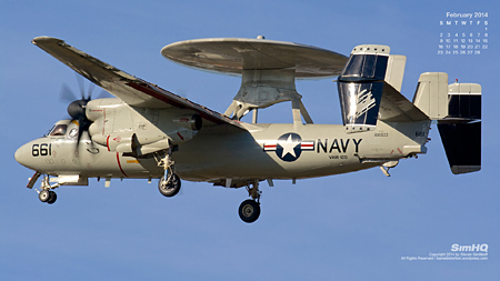 E-2C Hawkeye of the VAW-120 "Greyhawks"