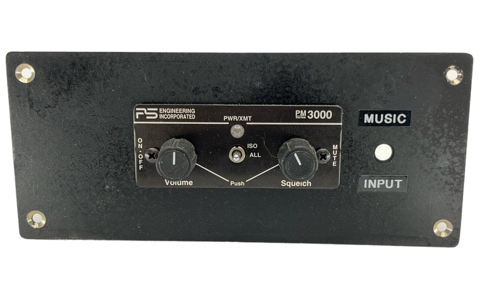 11931A PS Engineering PM3000 4-Place Stereo Panel Mounted ICS Intercom, 12-28 V