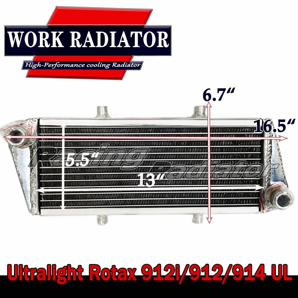 Aluminum Radiator For Ultralight Rotax 912i /912/ 914 UL 4-Stroke Engine Cooling