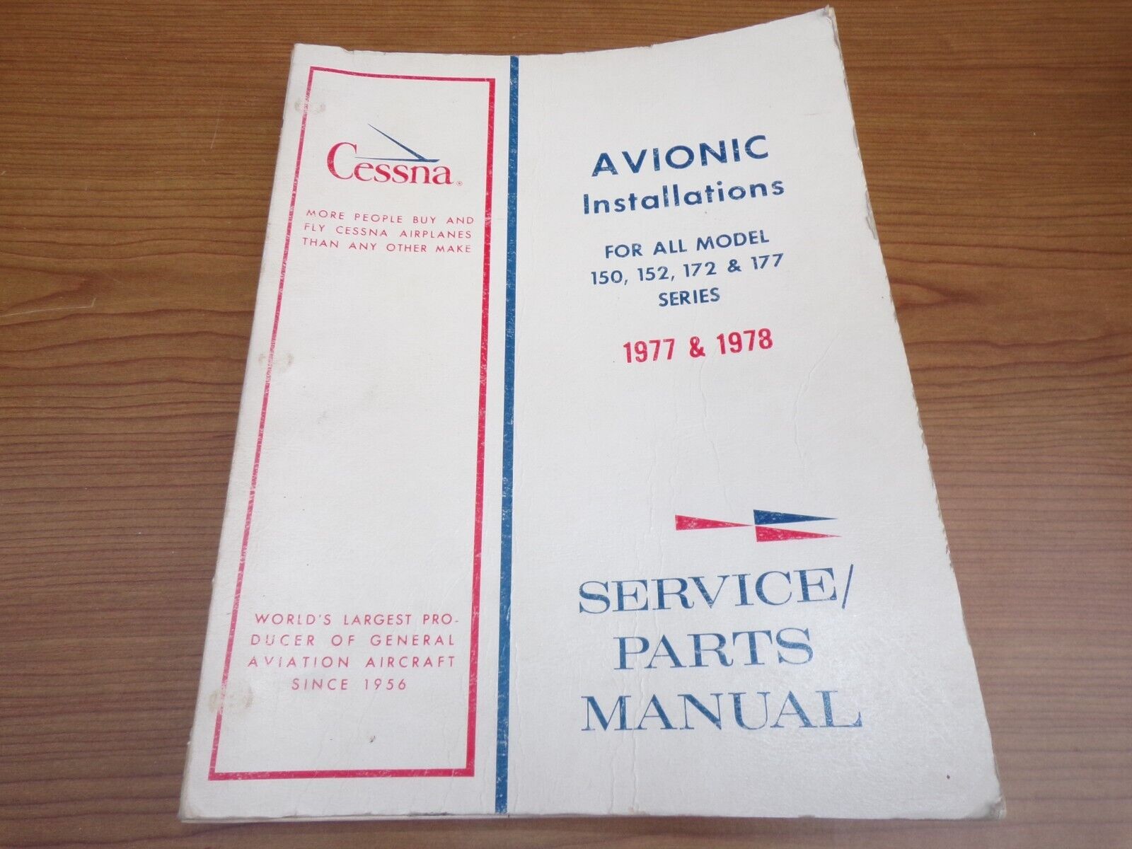 Cessna 150, 152, 172, 177 Series Avionics Service Parts Manual for 1977 and 1978
