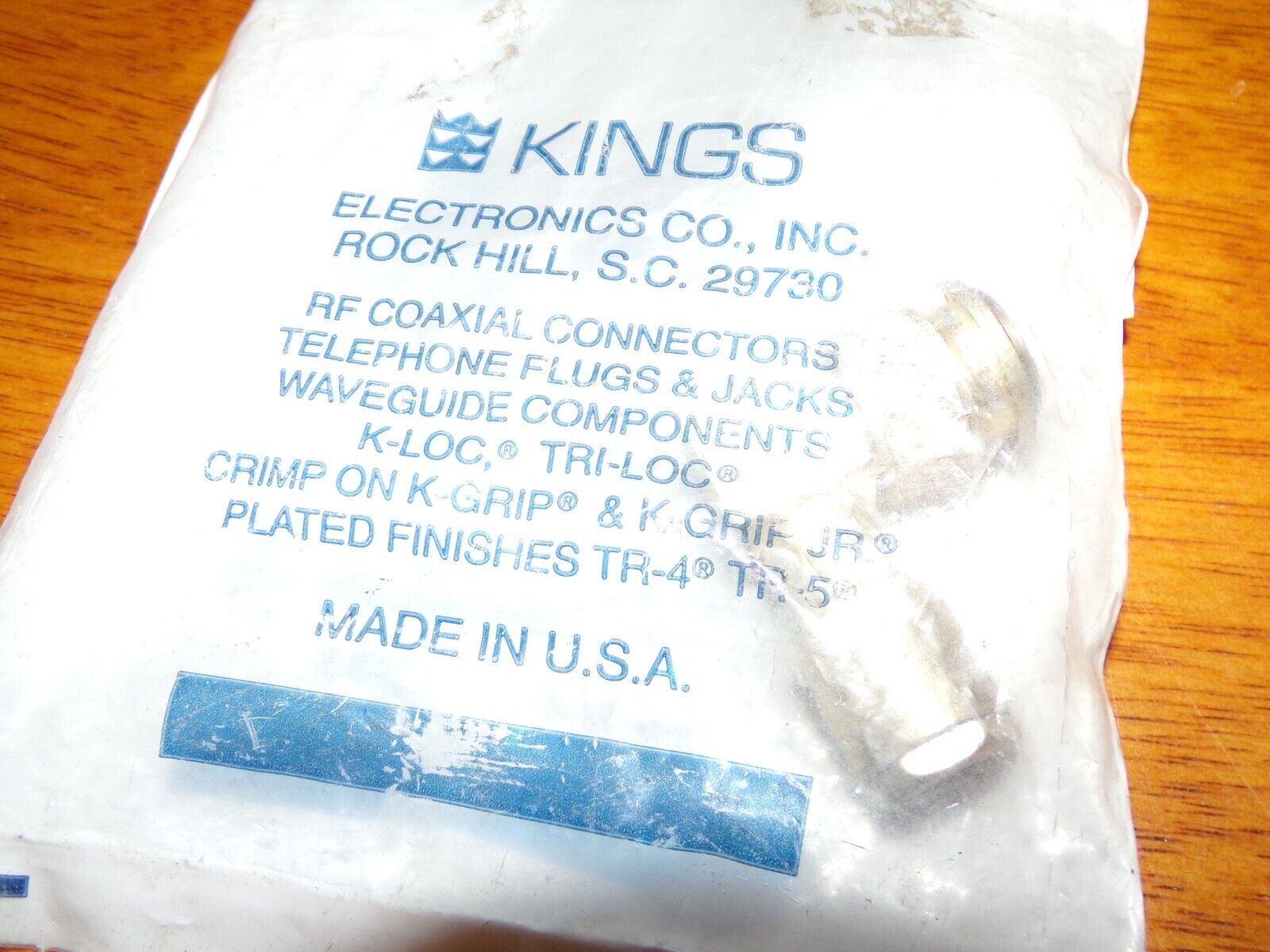 Kings Electronics SV Microwave RF MIL Spec Connectors M39012/30-0101