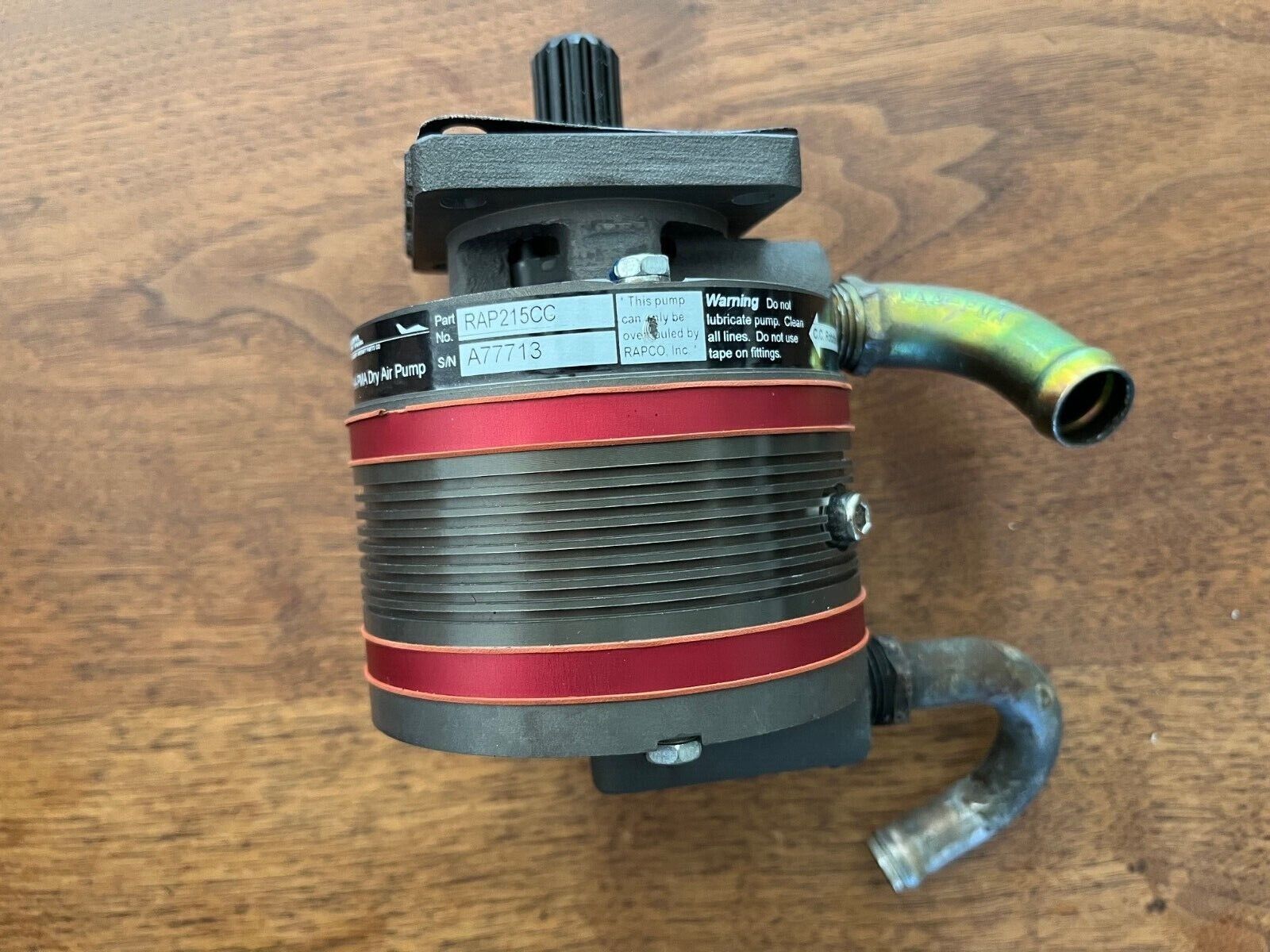 RAPCO Dry Air Vacuum Pump RAP215CC, excellent condition, 30-Day warranty