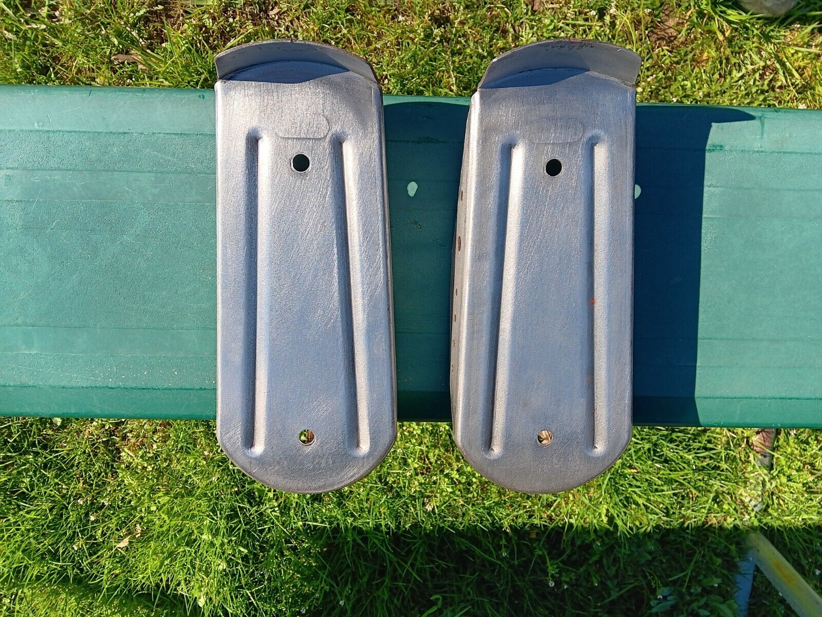 Pair Of Steel Vintage Aircraft Rudder Control Pedals