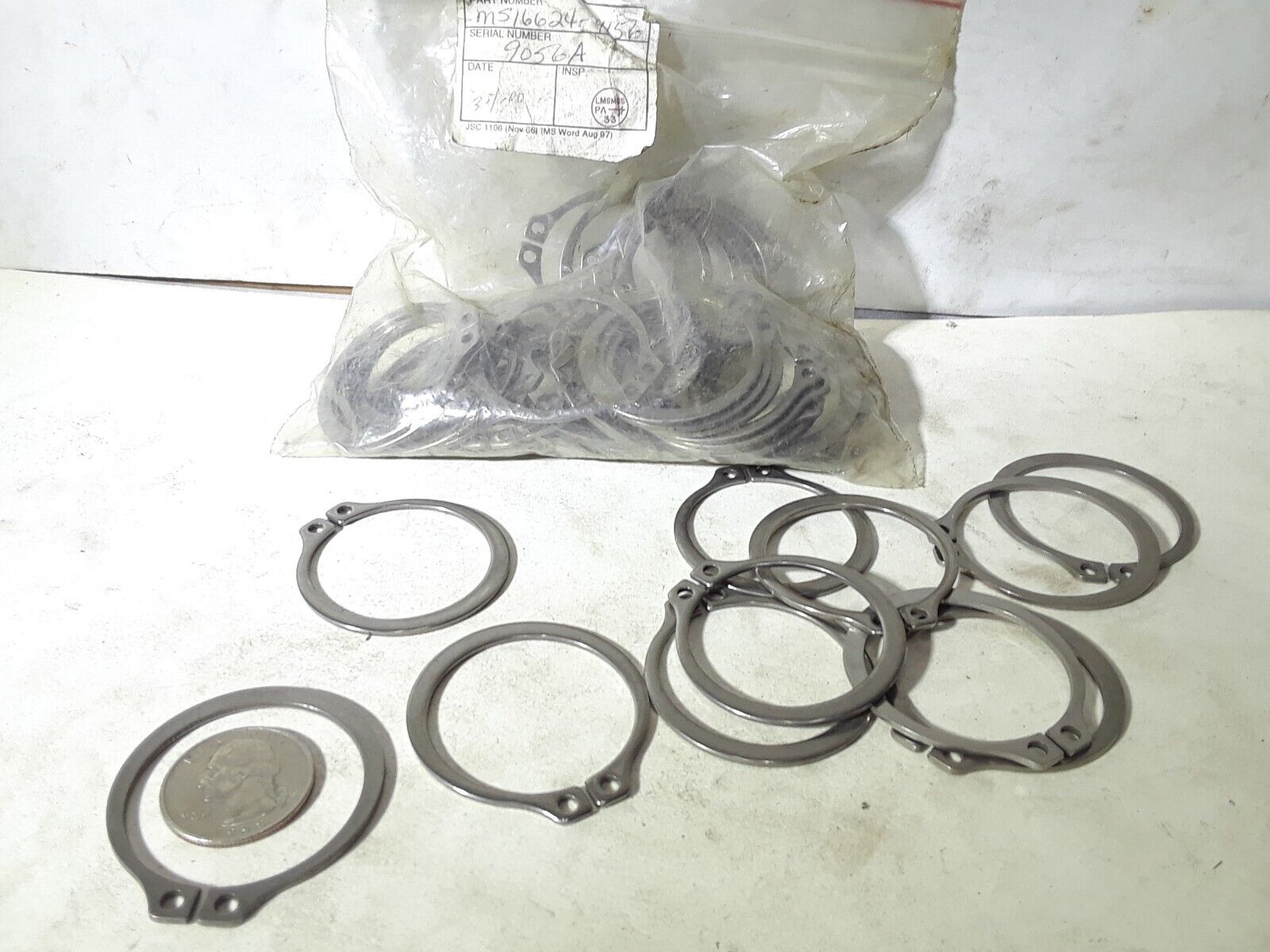55 Total Rockwell Snap Rings MS16624-4156