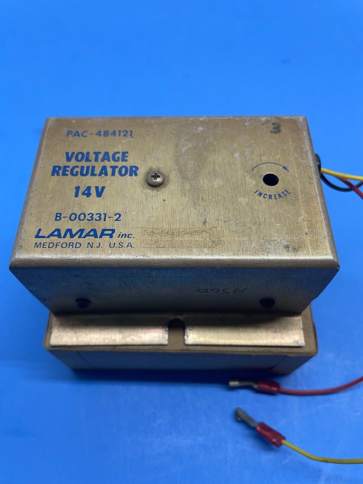 484-121, B-00331-2, Piper Aircraft / Lamar Voltage Regulator