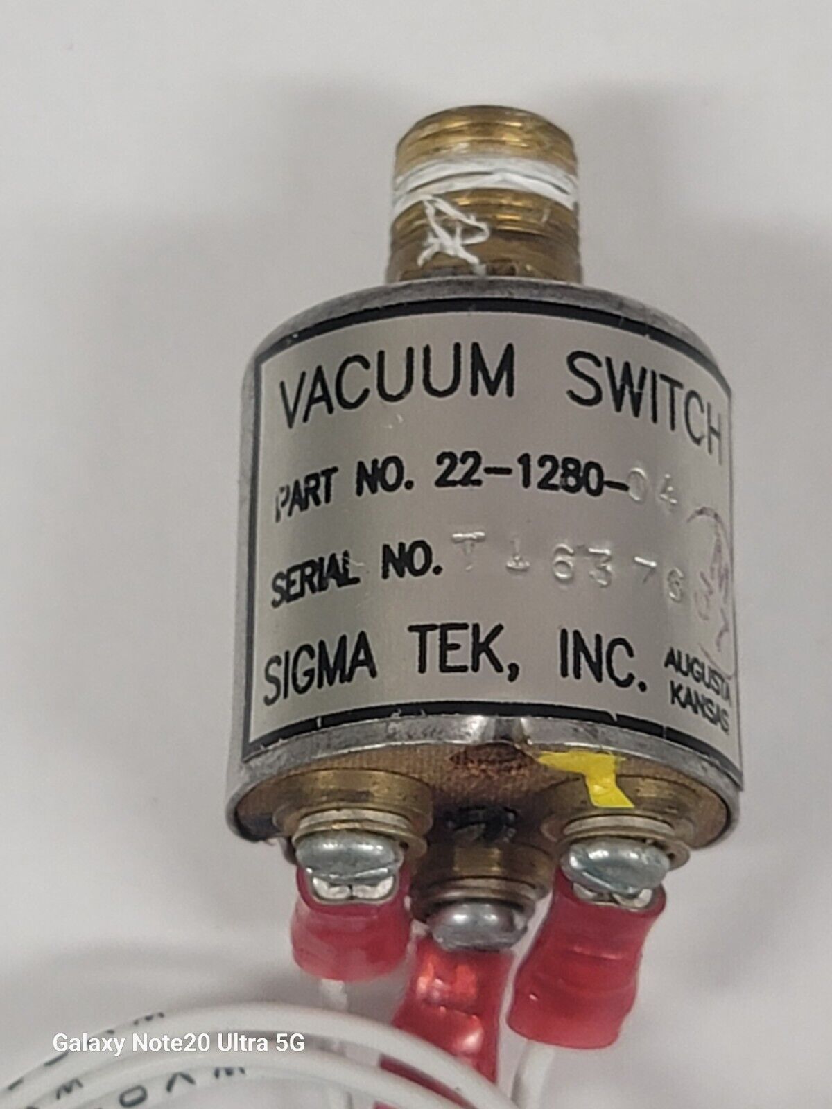 Mooney - Sigma-Tek Vacuum Switch 22-1280-04 