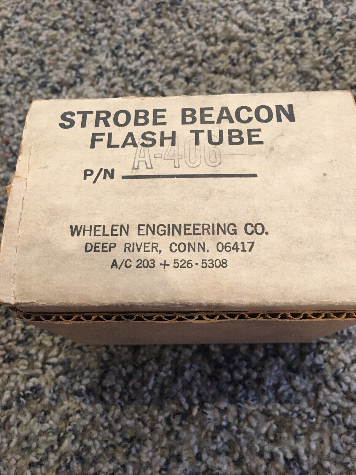 New Old Stock Strobe Beacon Flash Tube Part A-400
