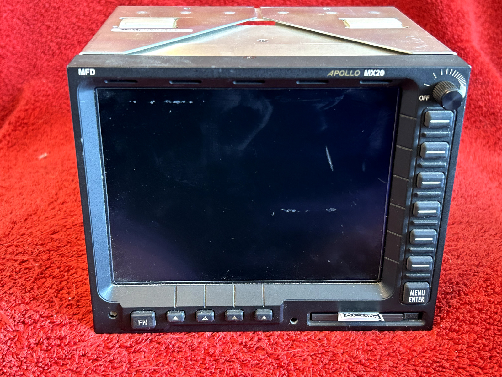 GARMIN MX 20 MULTI FUNCTION DISPLAY P/N 430-0271-600 WITH TRAY AND CONNECTORS