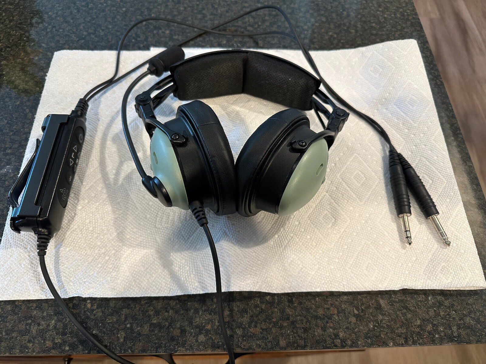 David Clark DC One X Bluetooth Noise Cancelling Aviation Headset Dual Plug