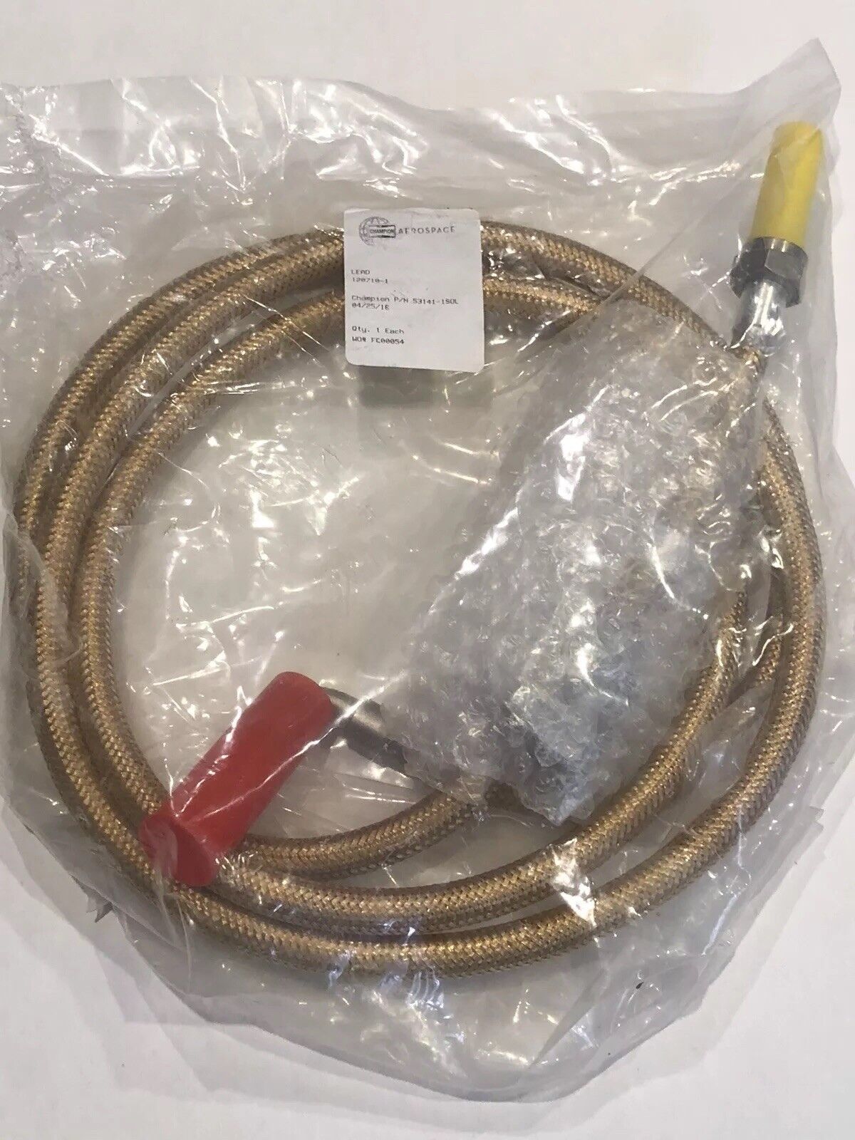 NEW GENUINE OEM CHAMPION AEROSPACE 53141-1 LEAD IGNITION CABLE 120710-1