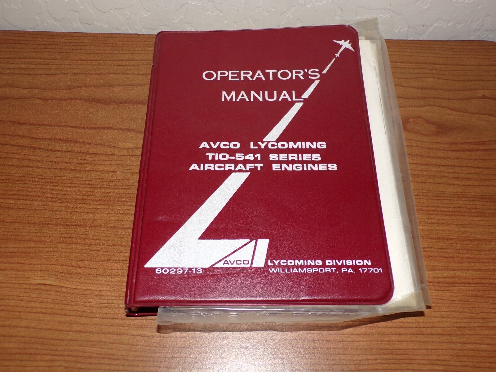 Avco Lycoming TIO-541 Operator\'s Manual 60297-13