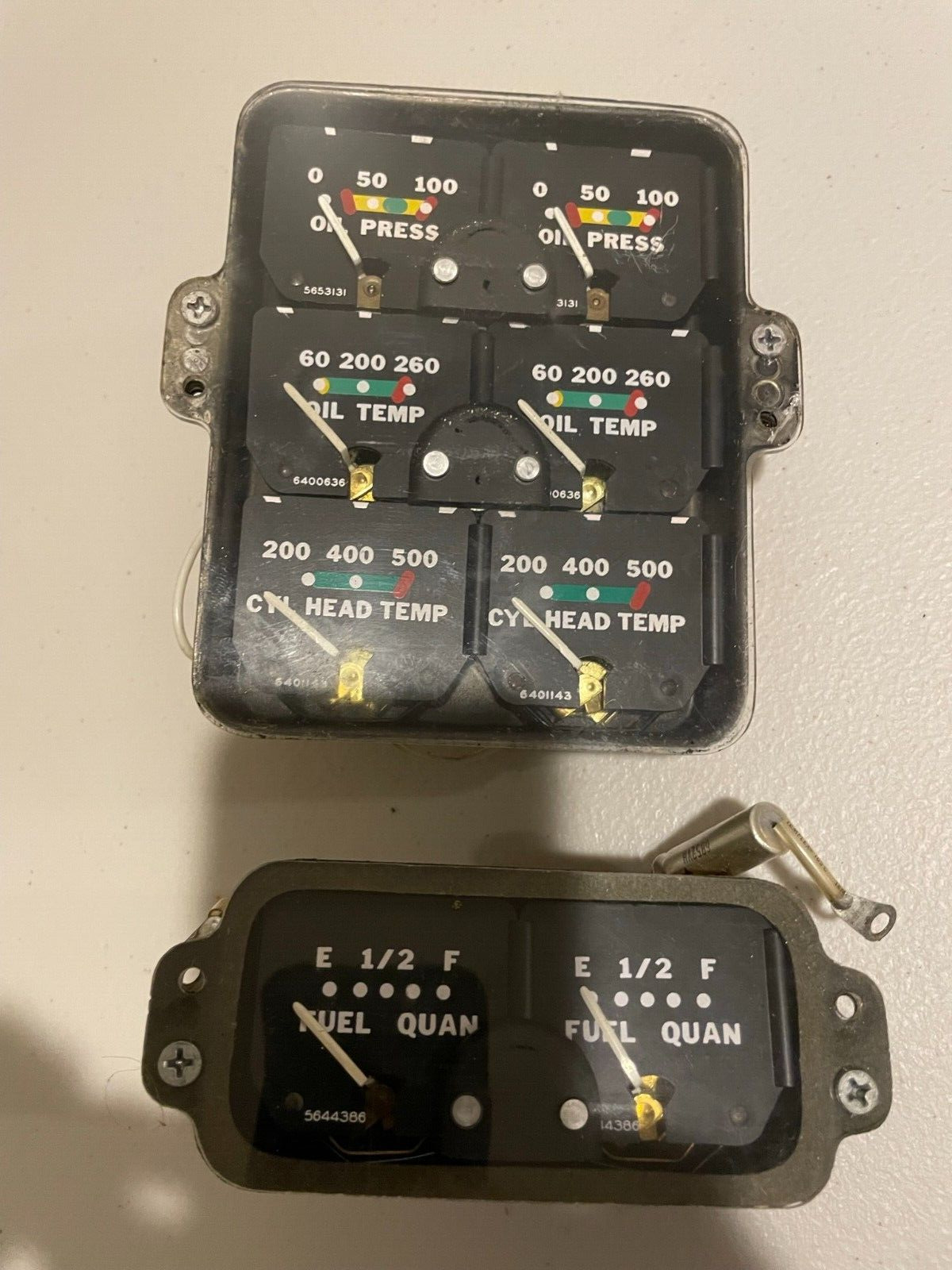 Piper Twin Comanche PA30/PA39 Instrument Cluster Gauges - working