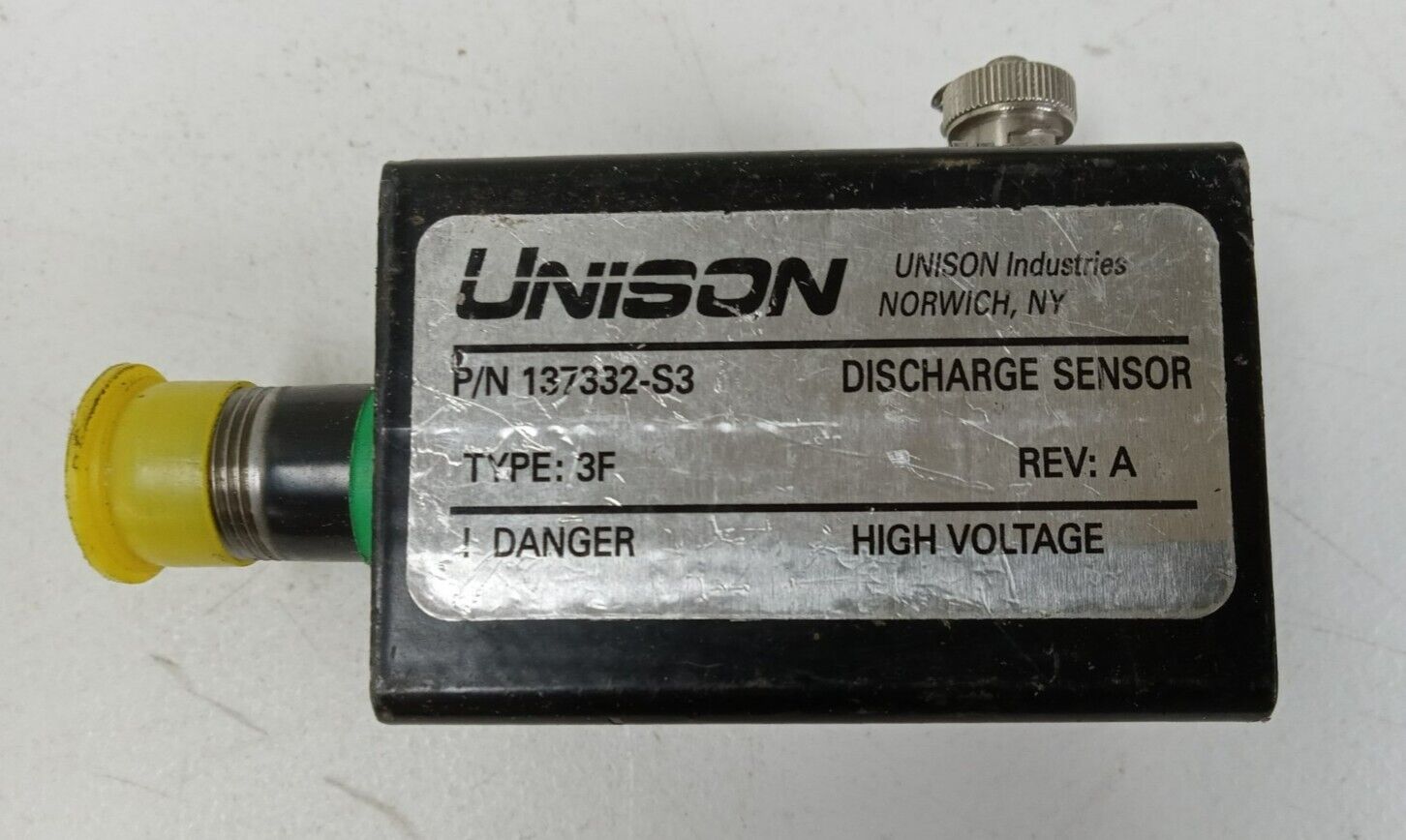 Unison Discharge Sensor P/N 137332-S3 Type: 3F High Voltage
