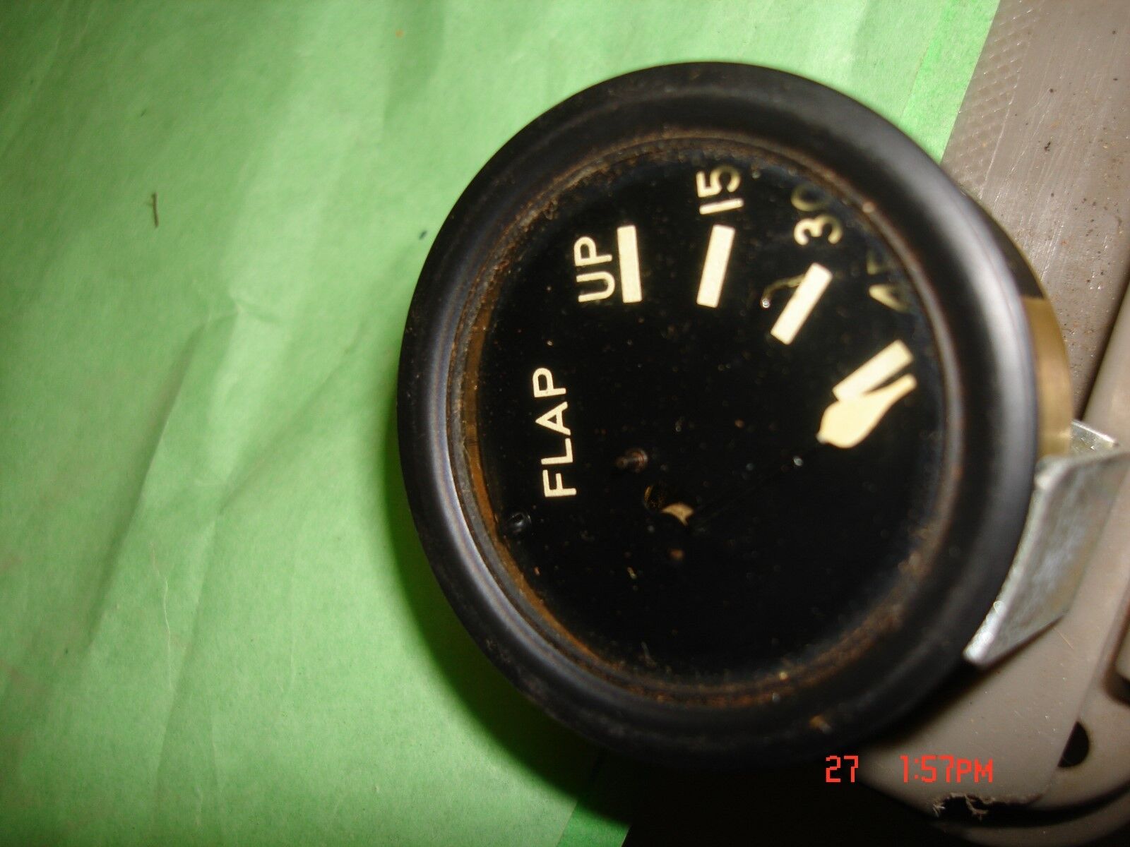 vintage,1955, beech flap position indicator 734-183802 