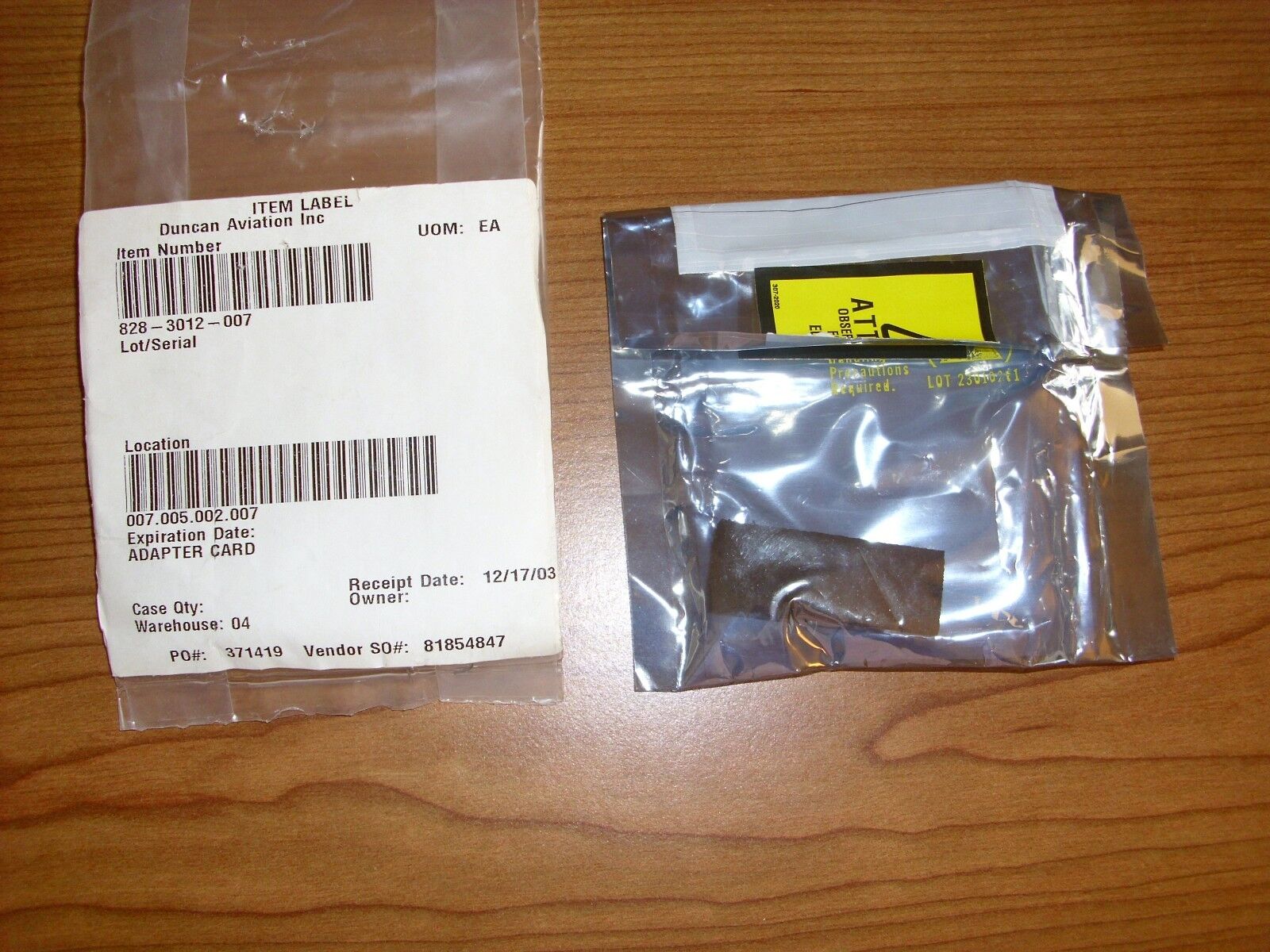 Rockwell Collins IND 220 270 Adapter Card 828-3012-007