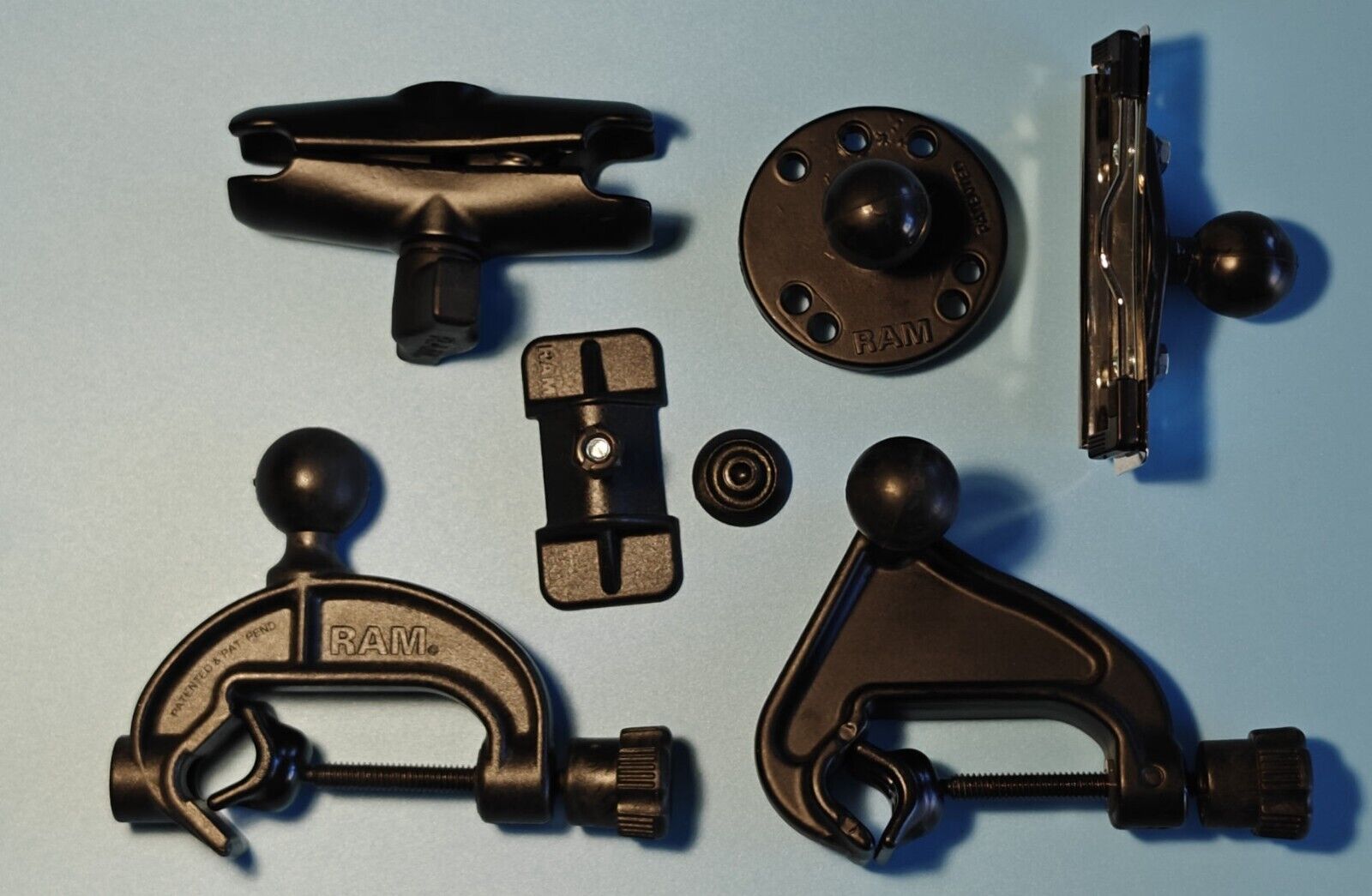 RAM Yoke Clamp Mounts (2) with various attachments for Aviation/Marine
