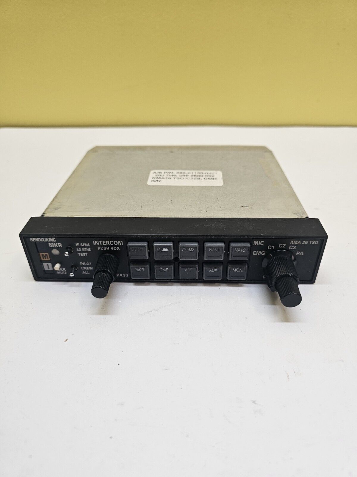 BENDIX KING KMA26 TSO Marker Beacon Receiver Isolation Amplifier 066-01155-0201