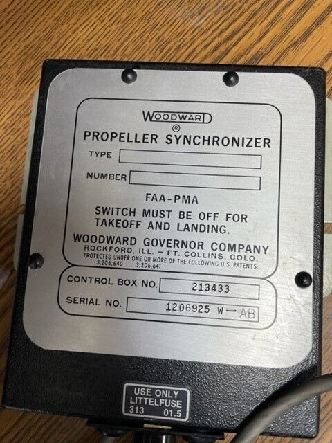 Woodward Propeller Synchronizer control box