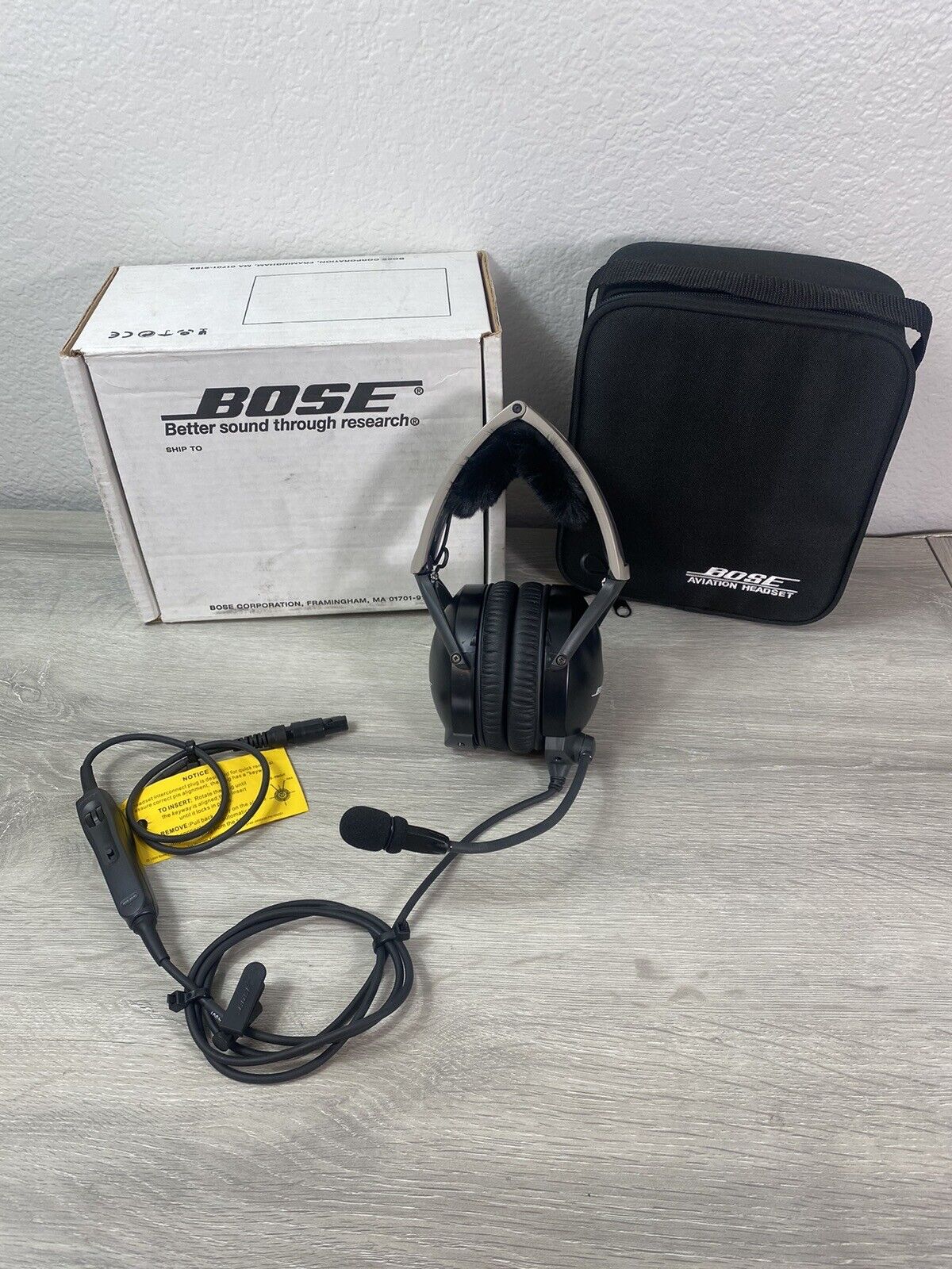 -Refurbished- Bose X Aviation Headset 308100-0280 AHX/ANR with LEMO Plug