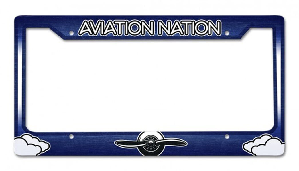 Aviation Nation License Plate Frame - Frame Your License Plate In Aviator Style