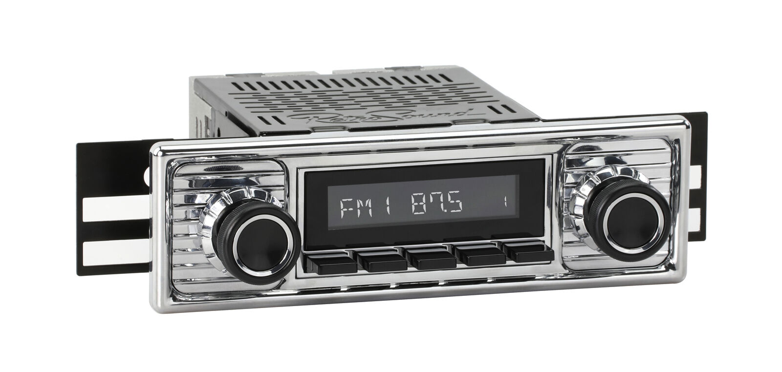 RetroRadio for 1955-65 Mercedes-Benz 190 with Chrome Faceplate BT AUX AM/FM LACB
