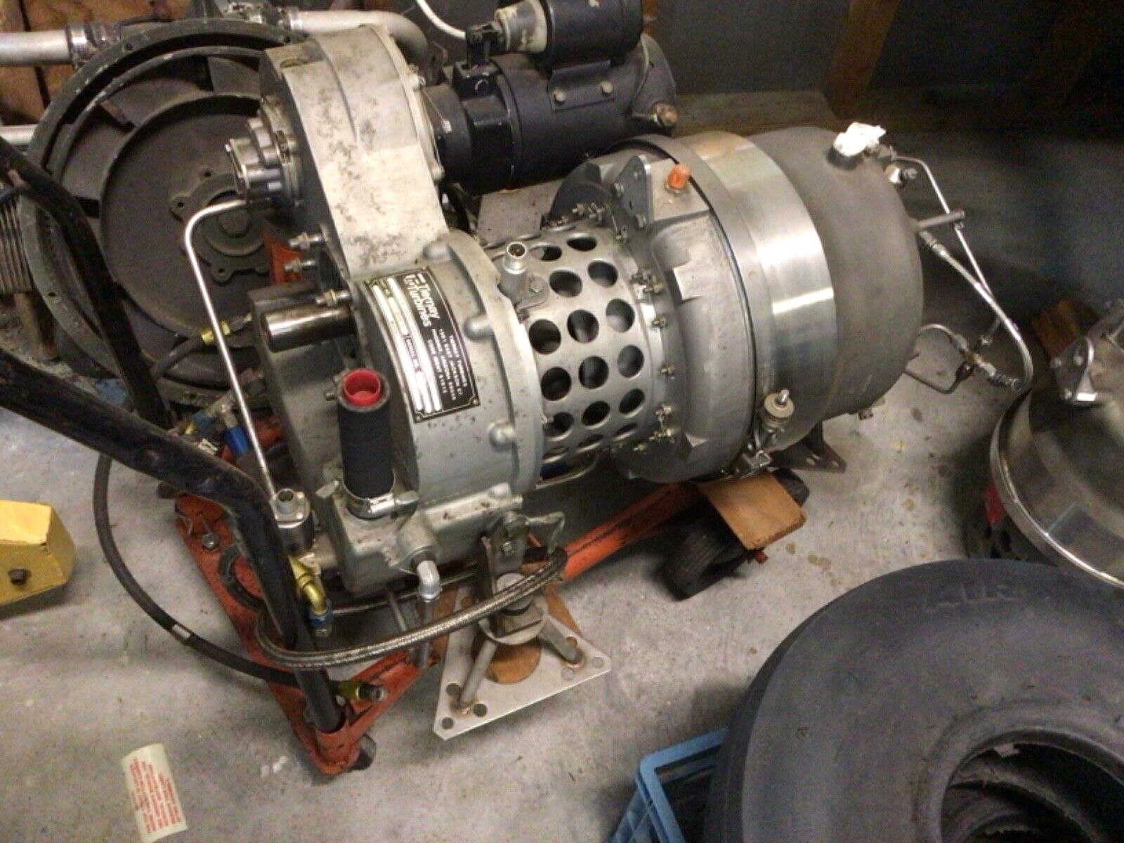 Small gas turbine engine from a military surplus MEP- 362A APU