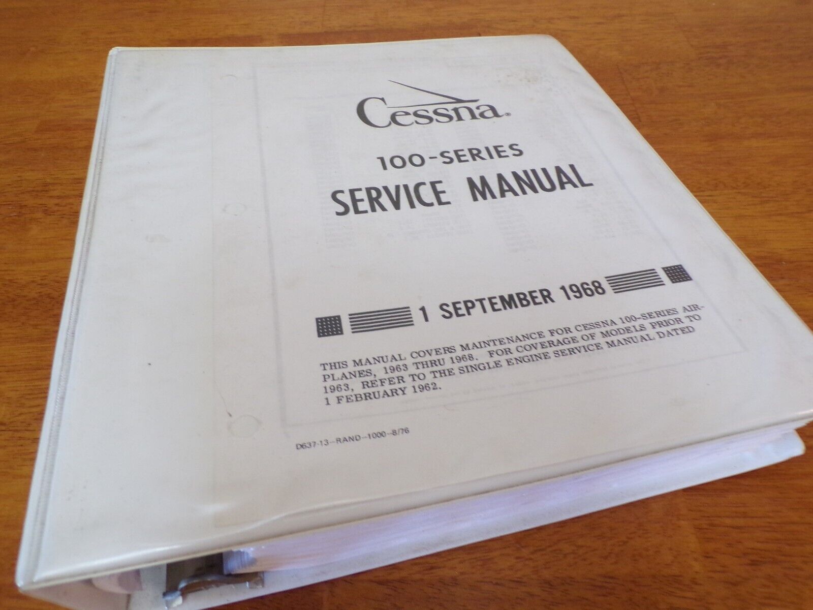 Cessna 172H Service Manual 100 Series (1968)