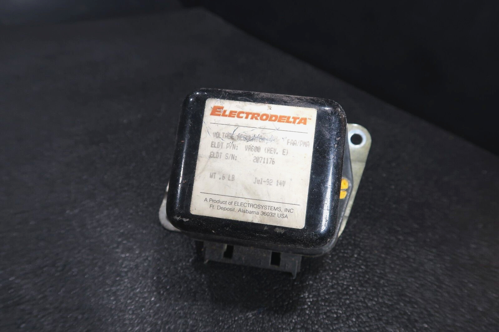 Electrodelta Voltage Regulator VR600 14V Cessna
