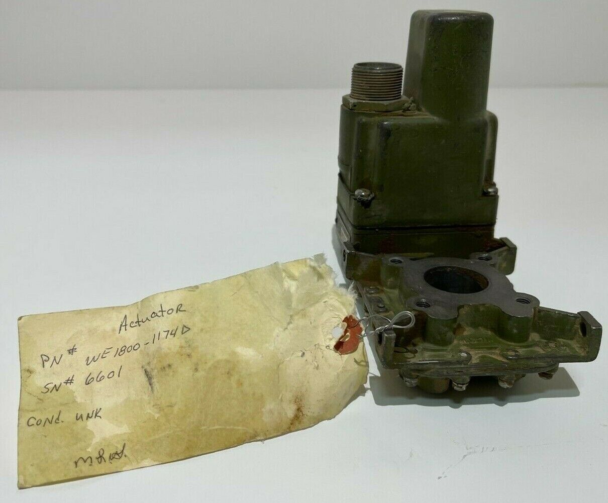 Whittaker Fuel Valve Motor Actuated WE1800-1174D SN6601 BAC10-807