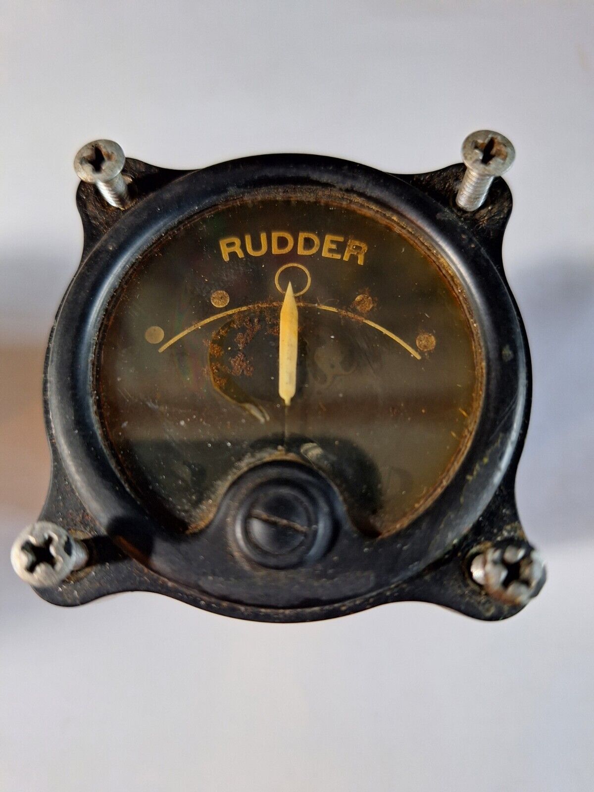 Vintage Aviation 'Rudder' Trim Indicator Gauge - LEAR INC