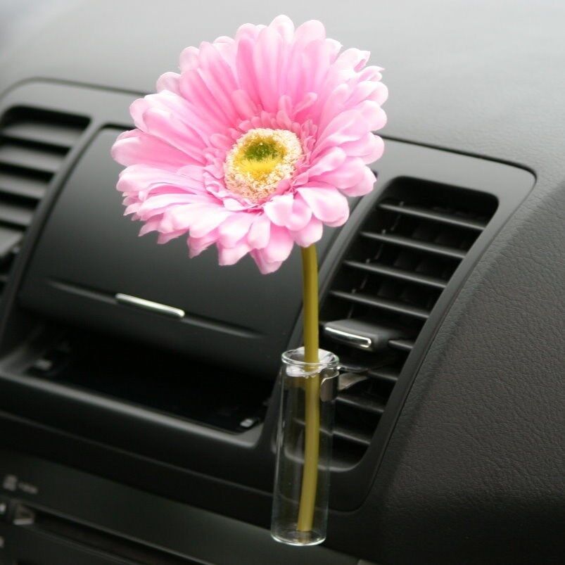 Ship From Canada 1 set of Car Glass Bud flower Vase Clip Fit ANY Air Vent Style