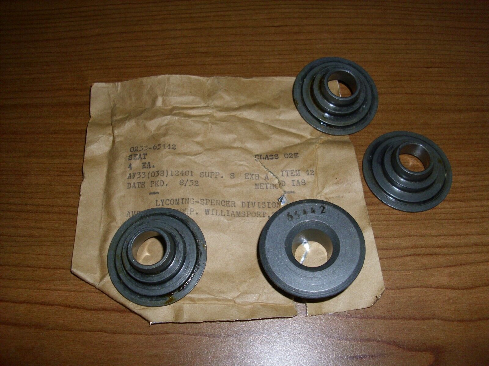 1952 Lycoming-Spencer Valve Seats 0233-65442 *Pack of 4*