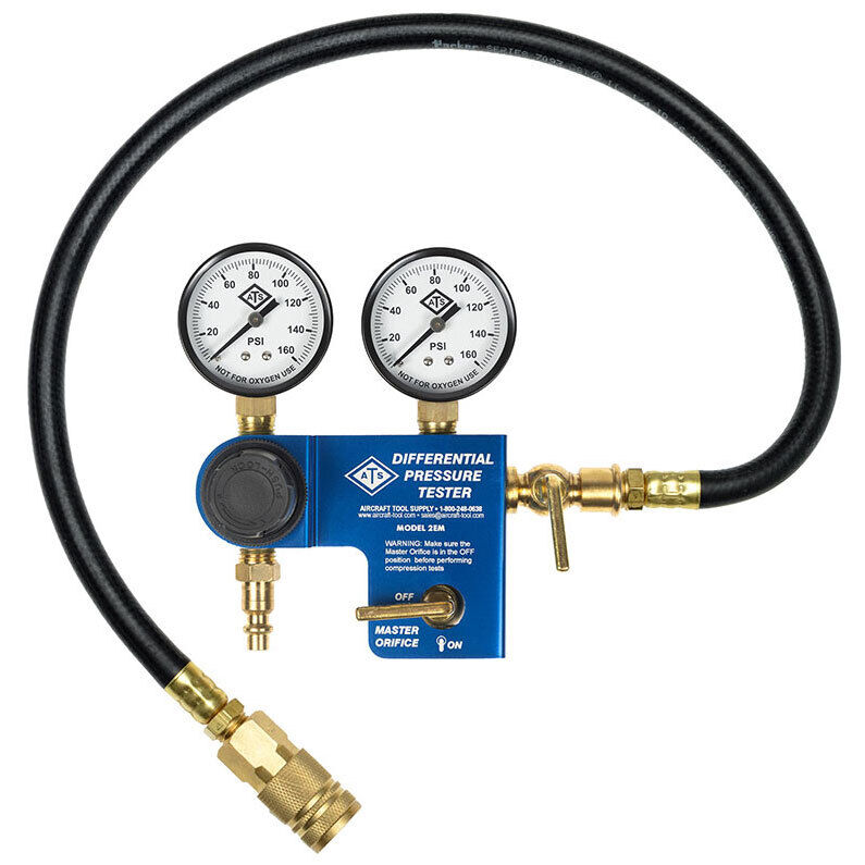 ATS Pro 2EM-60 Differential Pressure Tester, with Master Orifice, 0.060 Bore AT