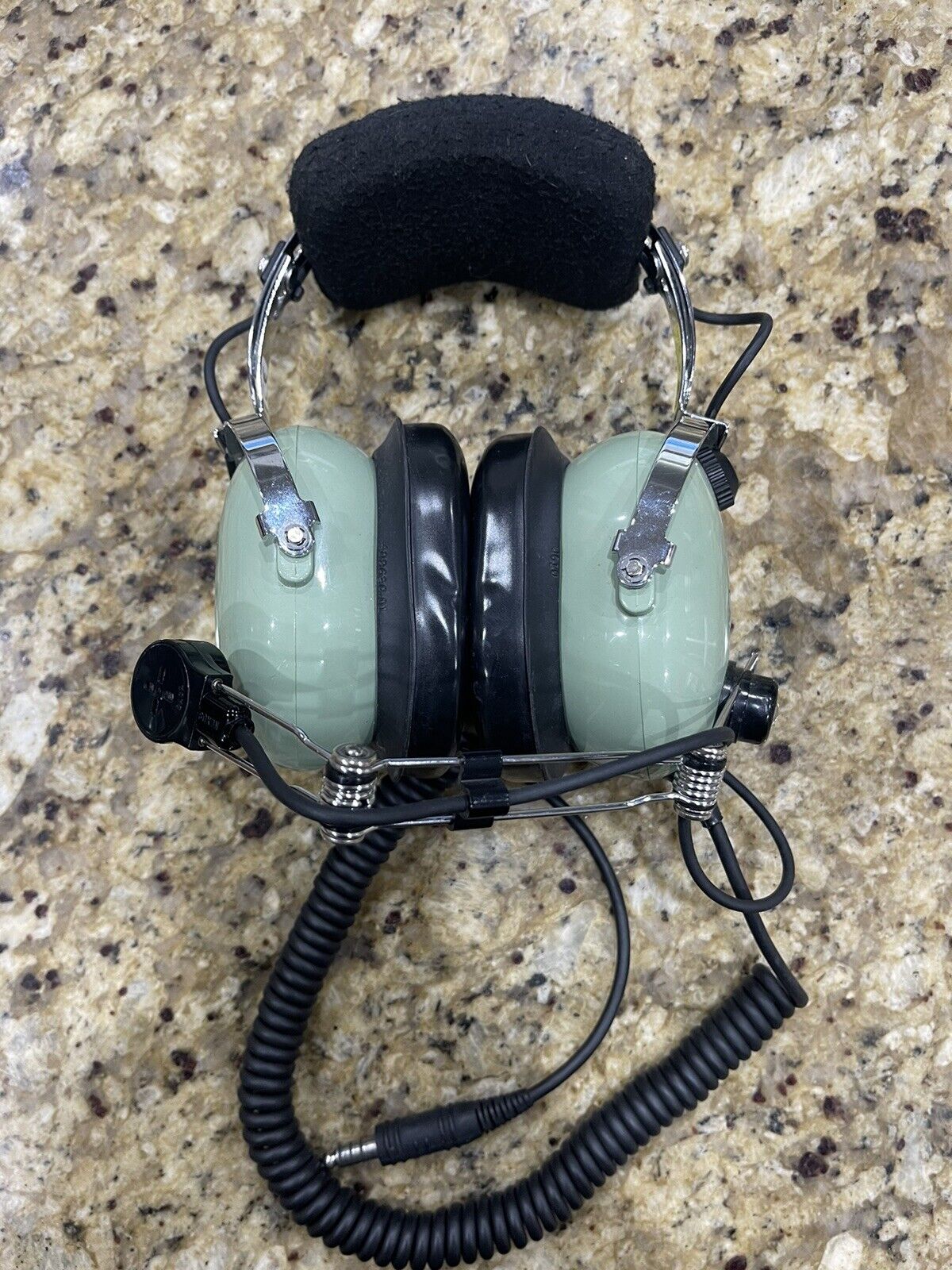 Vintage DAVID CLARK ~  H10-56 Military Aviation Headset with Covered Microphone