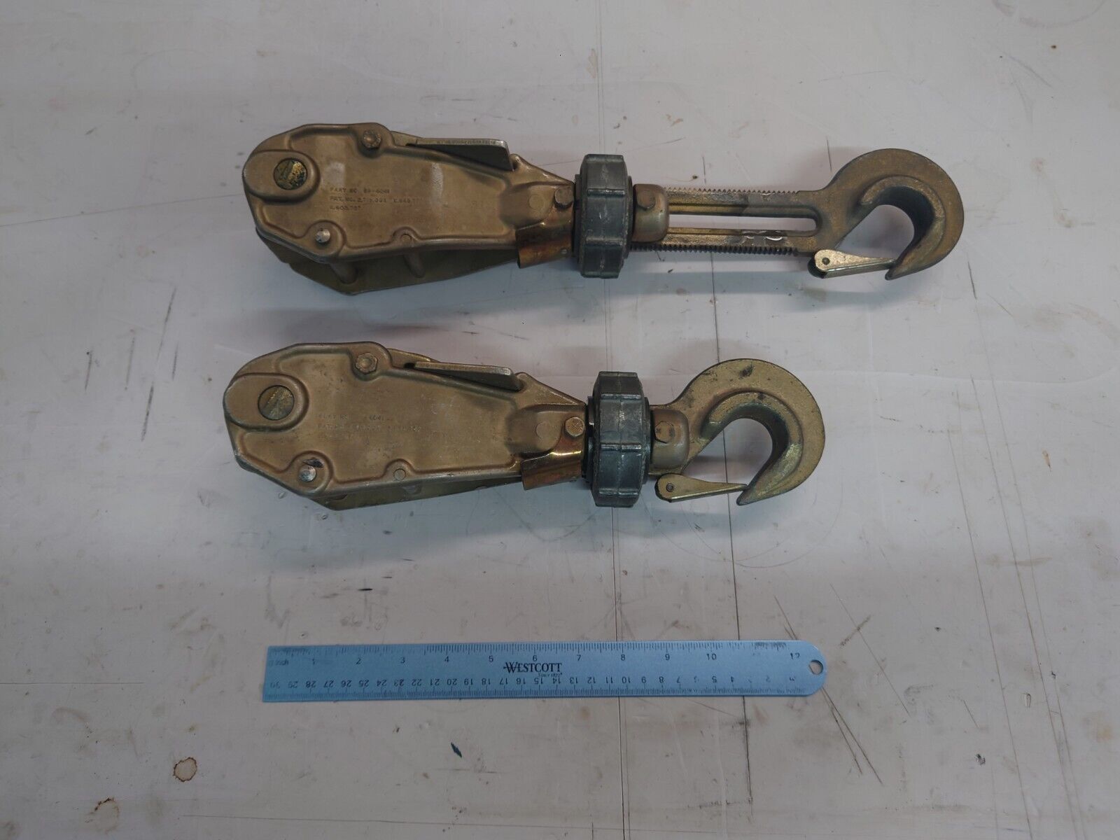 Chain Tie Down Device, 25,000lb, Set of Two. Vehicle Tie Down/Cargo/Aircraft