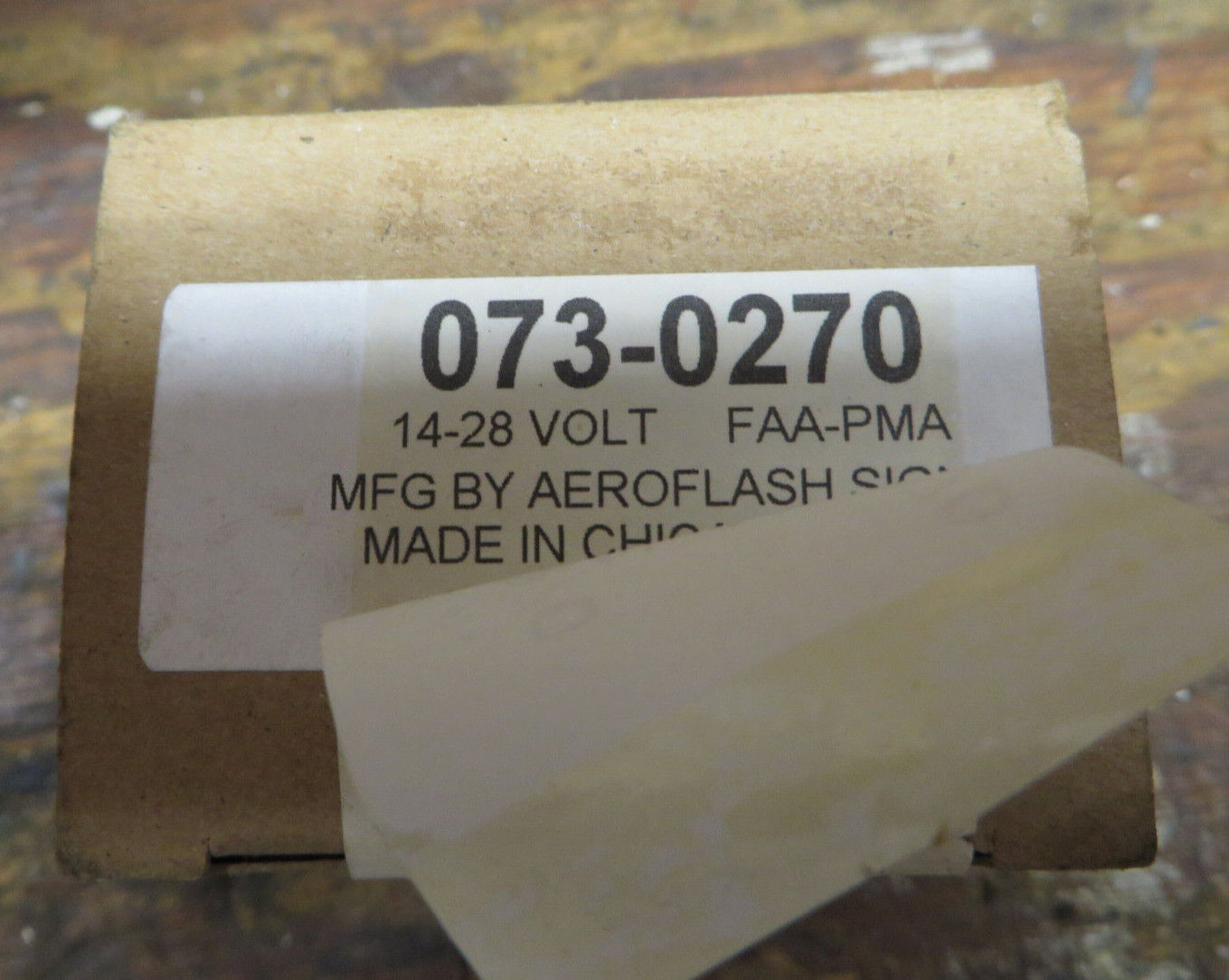 Aeroflash Aircraft 14-28 Volt Flash Tube, P/N 073-0270 New in box