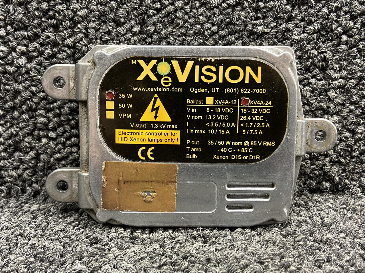 XV4A-24 XE Vision HID Discharge Light Ballast (Volts: 18-32) (Minus Connector)