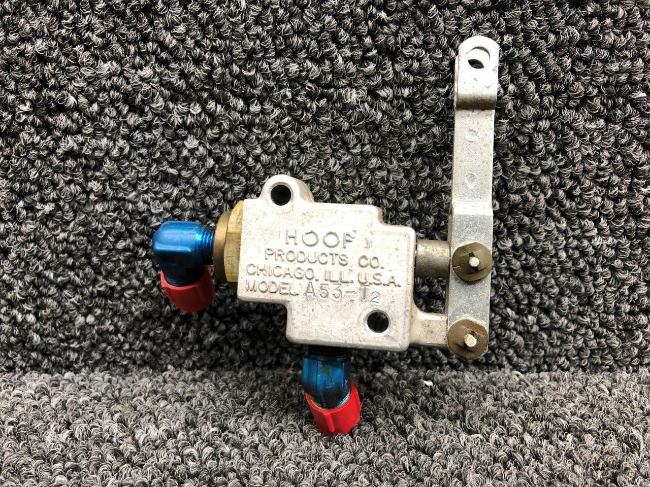 A53-T2 Cessna 401 Hoof Products Parking Brake Valve Assembly