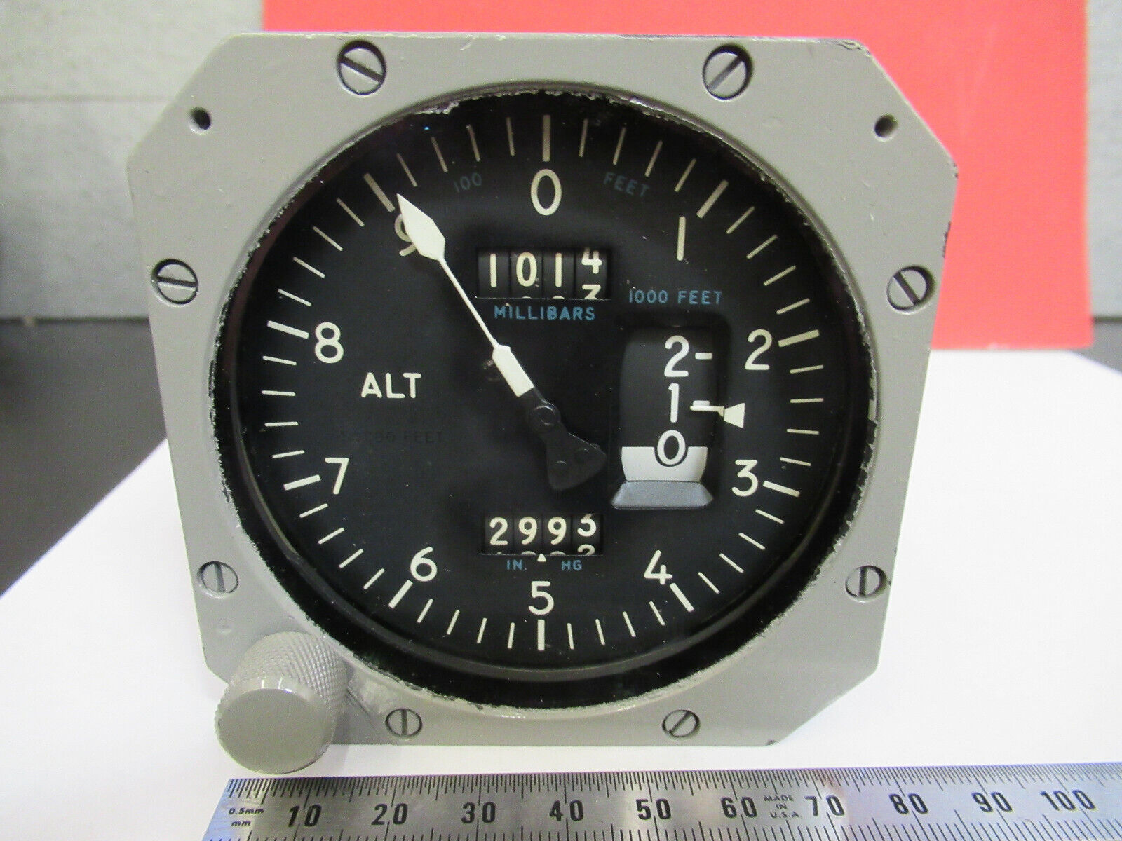 FOR PARTS ALTIMETER INDICATOR KOLLSMAN A4361710001 AIRCRAFT AS PICTURED &F6-B-07