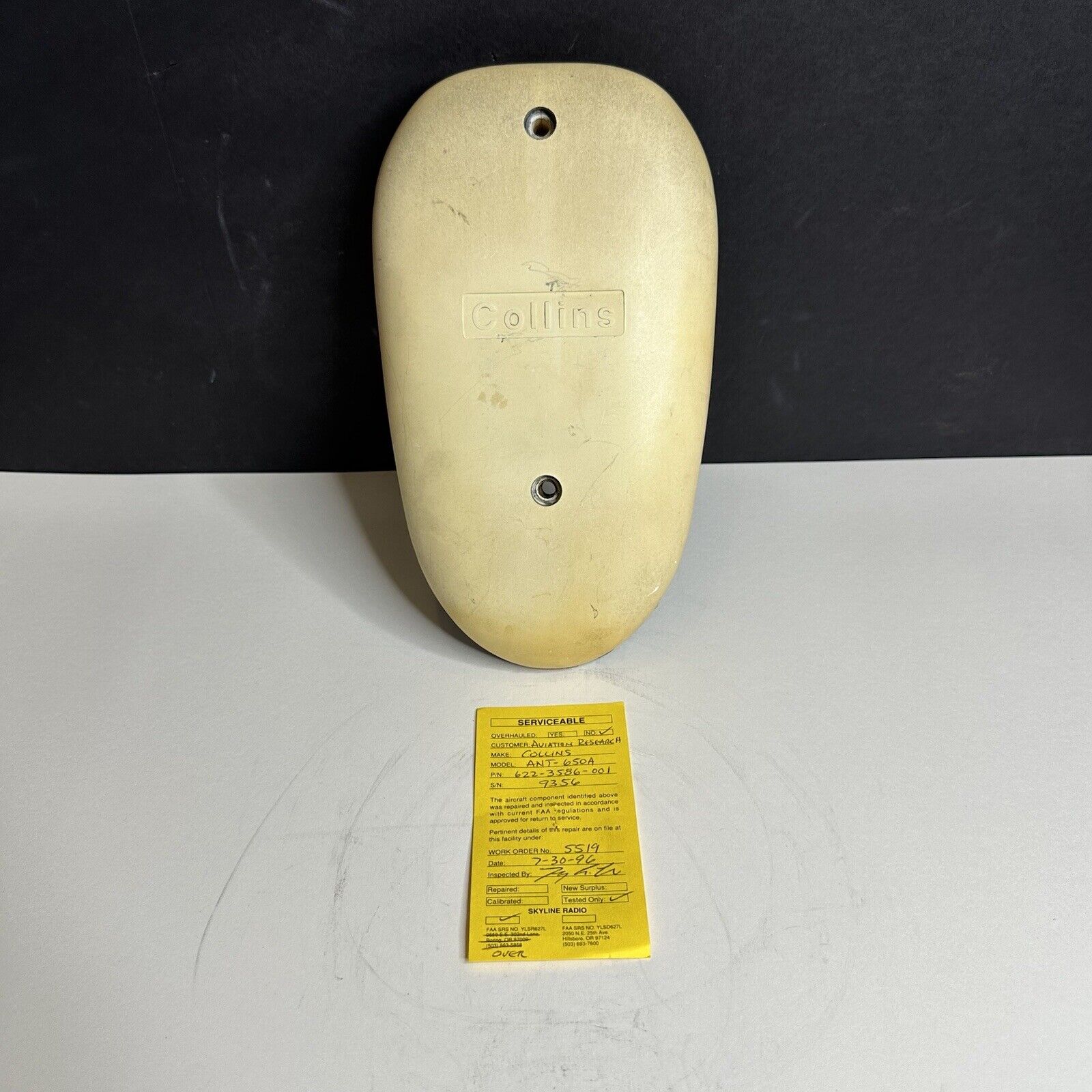 Collins ANT-650A ADF Antenna 622-3586-001 Tested with Tag