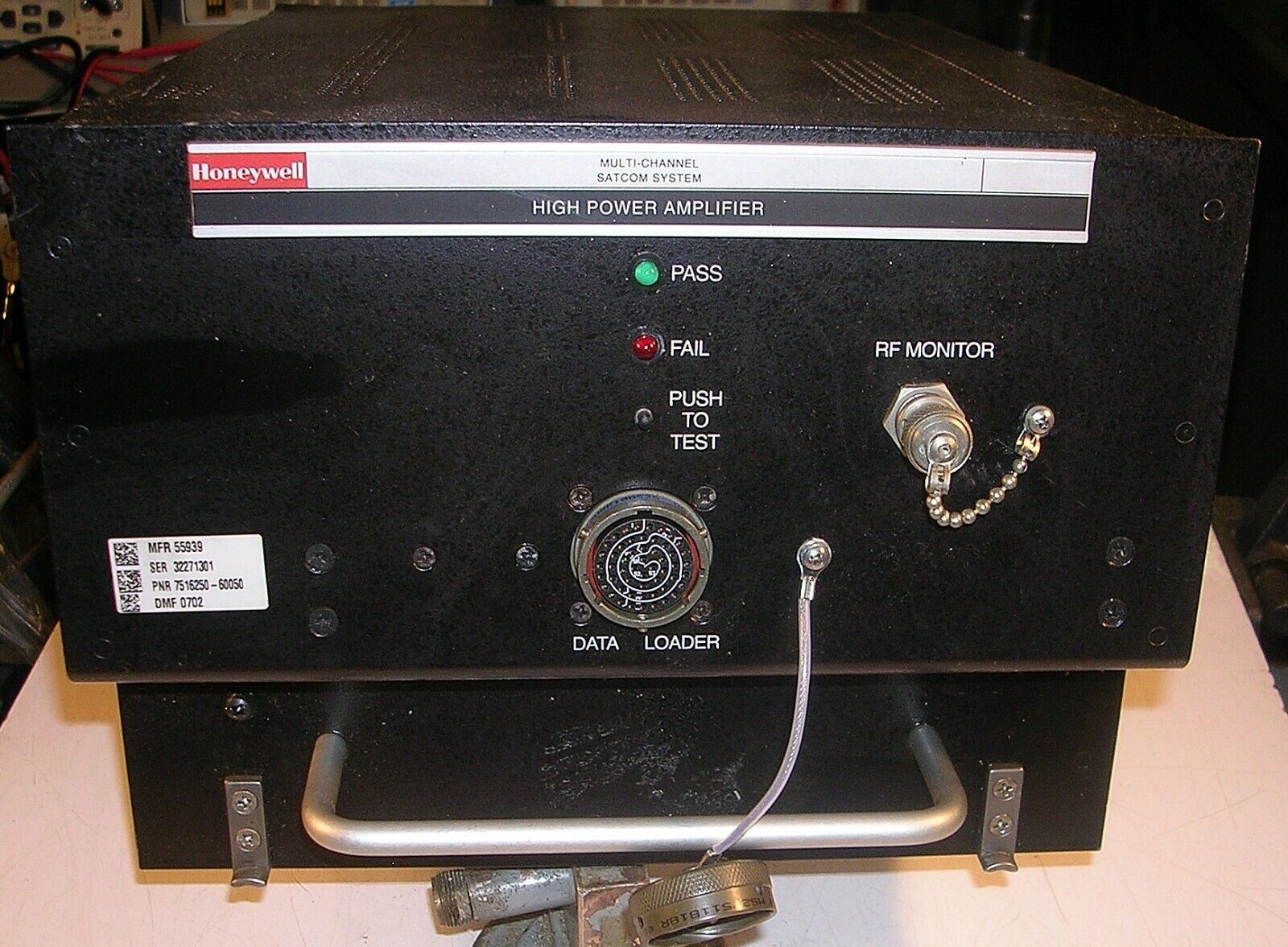HONEYWELL MULTI-CHANNEL  SATCOM SYSTEM HIGH POWER AMPLIFIER  AS REMOVED