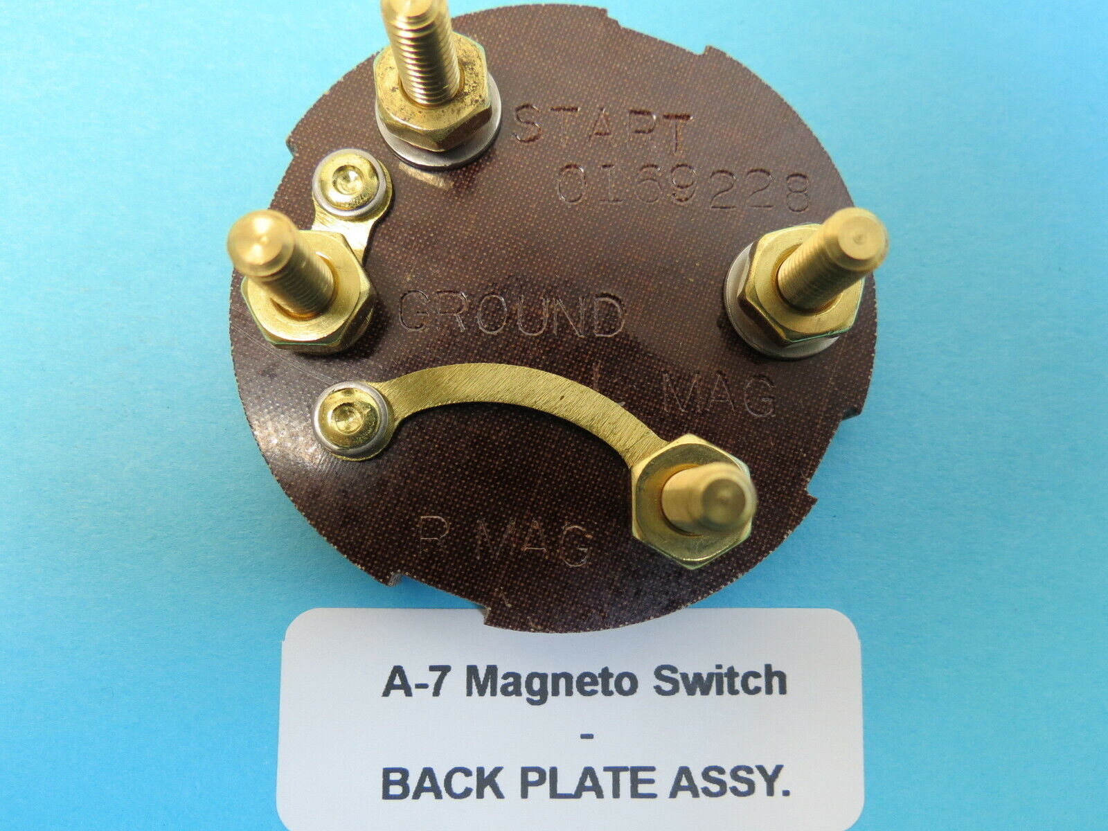 Type A-7 Mag Magneto Switch Replacement Backplate T-6 SNJ Piper Cub Stearman.