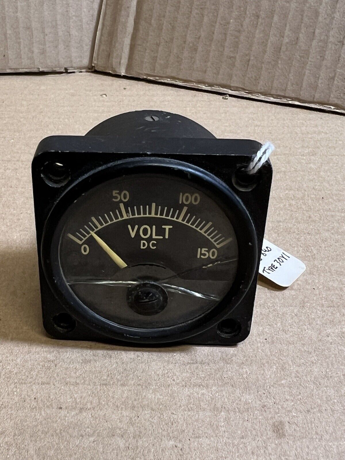Vintage Weston Ammeter Voltmeter Gauge Indicator DC Model 840 0-150VDC